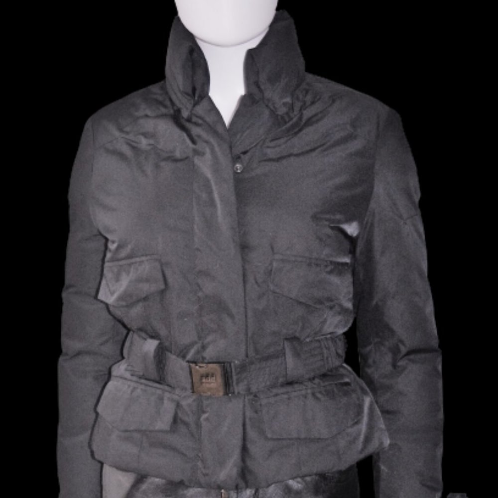 ADD Down military-style puffer jacket with belt - Picture 2 of 8